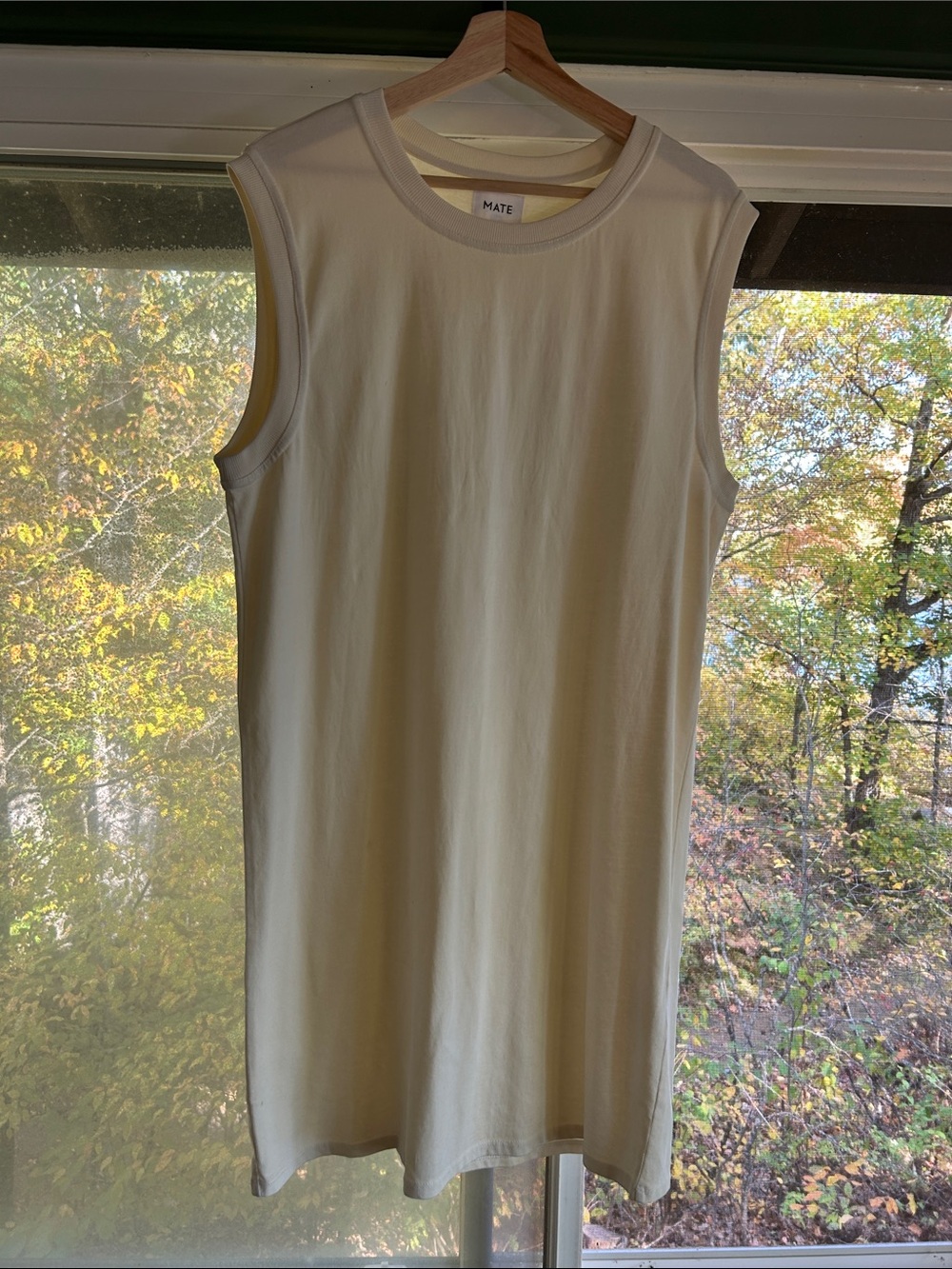 MATE the Label Organic Cotton Sleeveless Knit Tank Dress